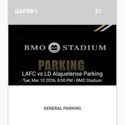 LAFC vs LD Alajuelense Parking Pass