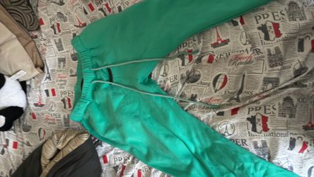 essential fear of god mint sweatpants