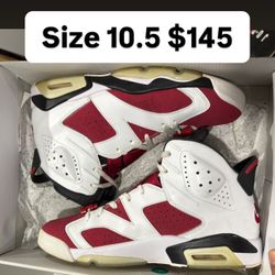 Jordan Retro 6s Size 10.5