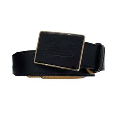 Gucci Belt Leather Brown Solid Color Men's 307988・525040 Size (95・38)