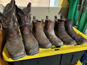 Lot of Brown Leather Western Boots