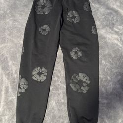 Mono black denim tears pants