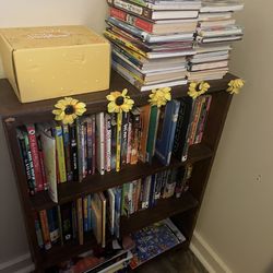 Book Shelf with Books