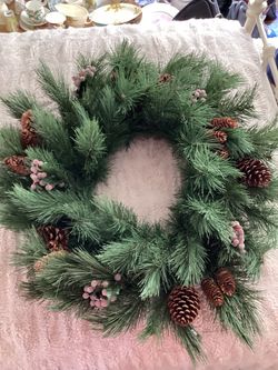 26” Wide Hard Needle Wreath