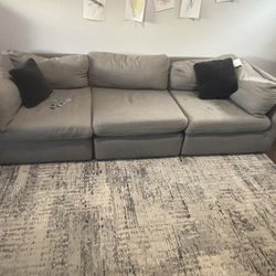 Gray Modular Couch/sofa