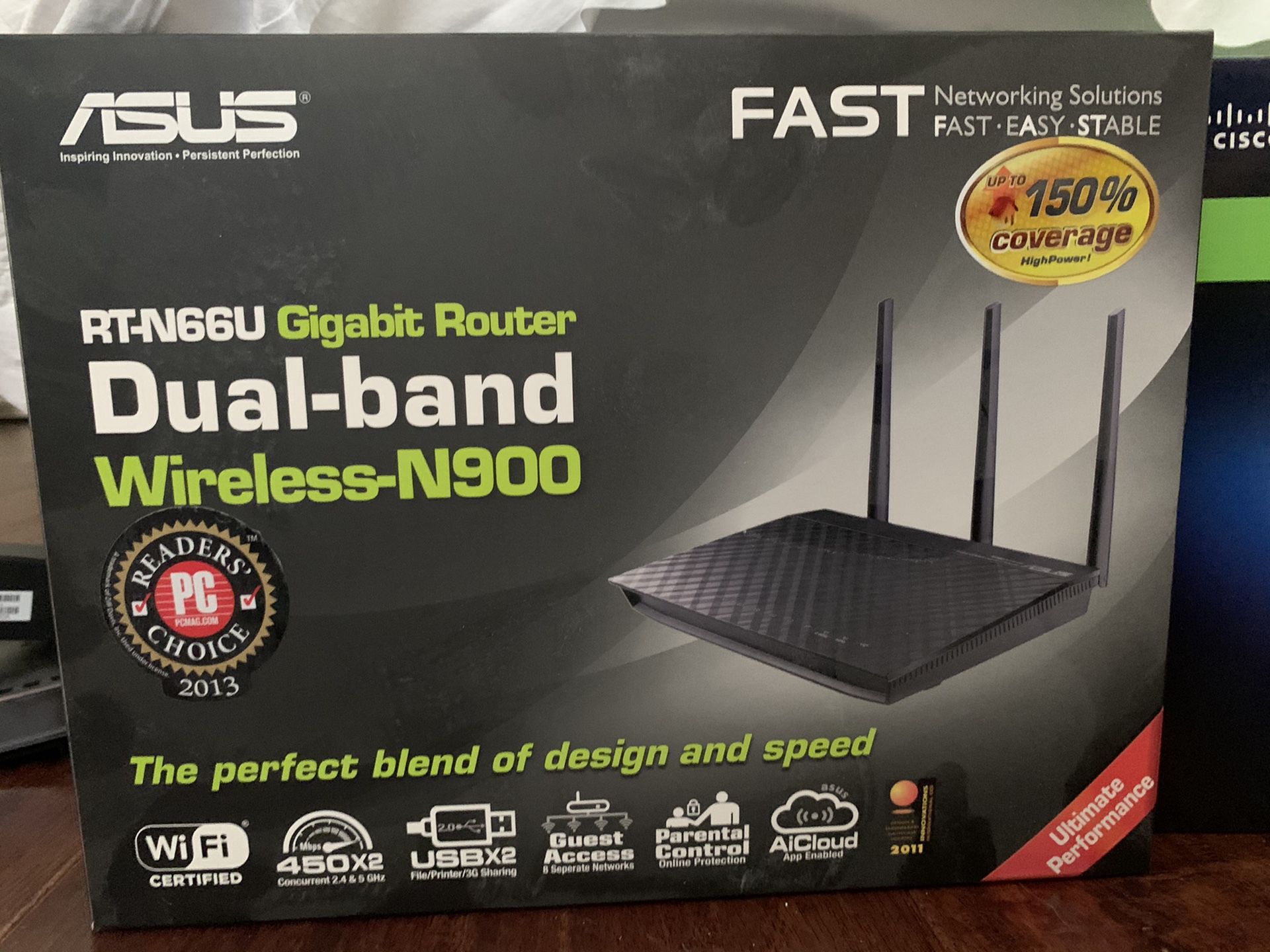 Asus wiFi router RT-N66U dual band