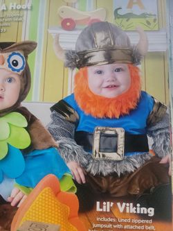 Infant boys, Viking Halloween costume size 12/18 months.