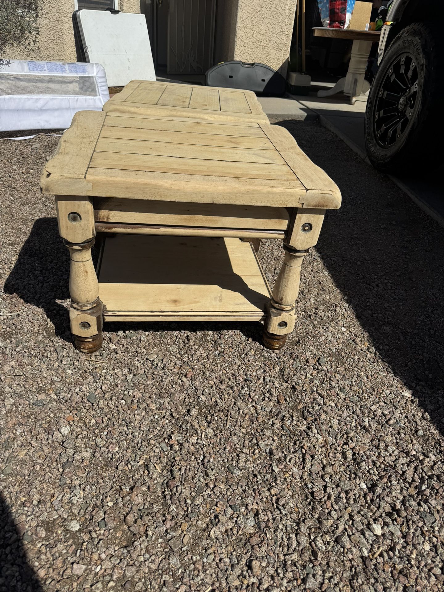 Two Project End Tables