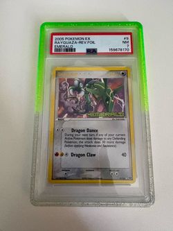 Rayquaza EX Emerald Reverse Foil PSA 7