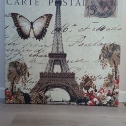 Paris Eifel Tower 30" inch x 30" inch