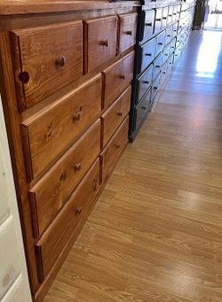 9 drawer oak wood pinewood