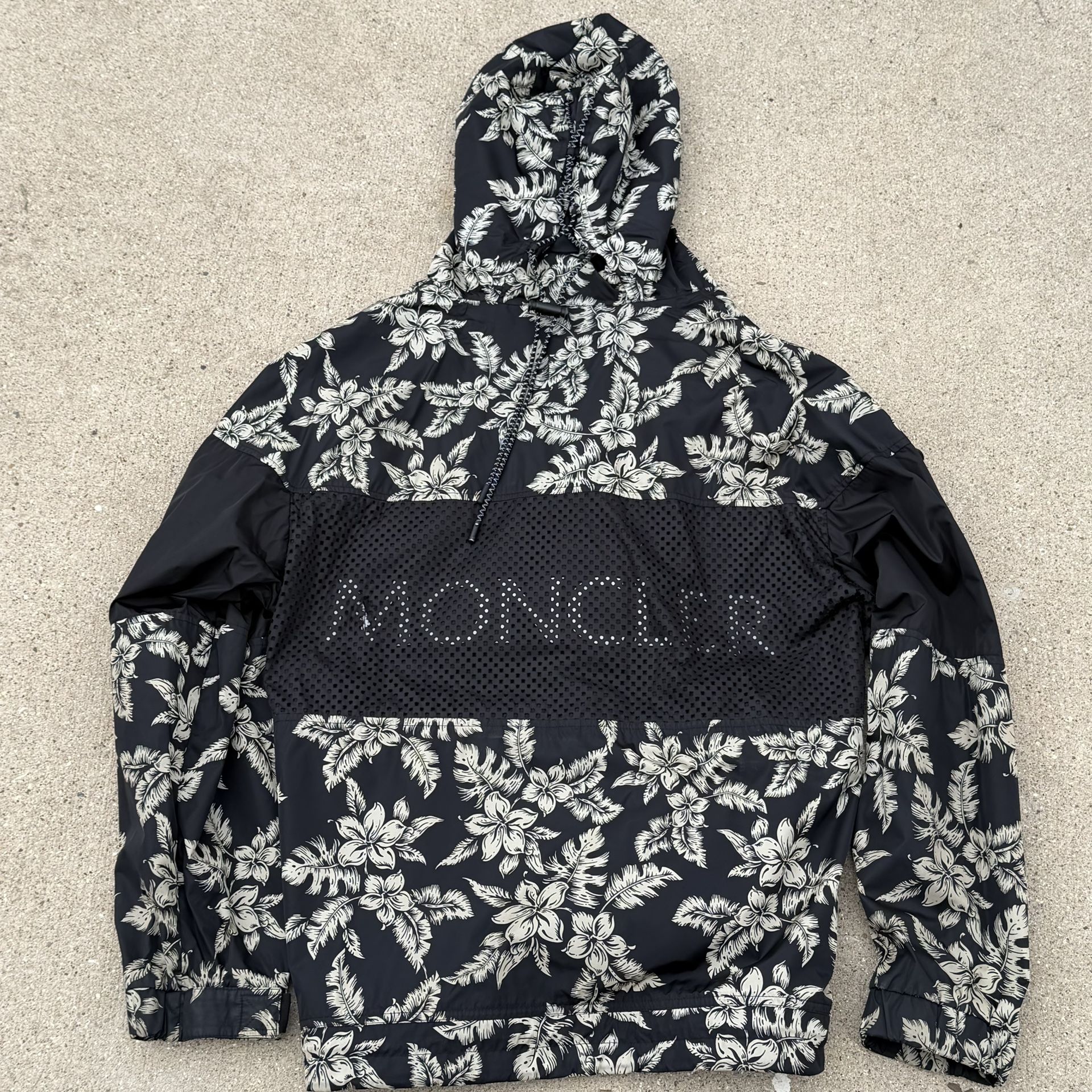 Moncler Windbreaker Anorak Thiou Tropical-Print Size 4 Extra Large Used