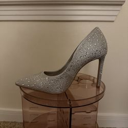 Silver Sparkly Aldo Heels