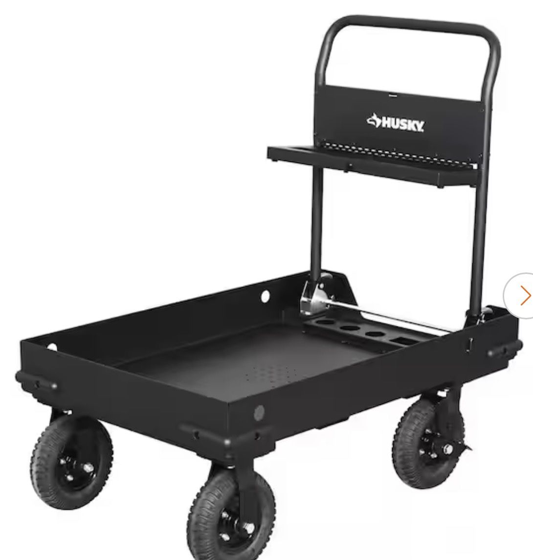 38 in. W All-Terrain Folding Tool Cart