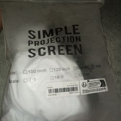 84 Inch Projection Screen 