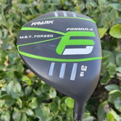 MINT KRANK FORMULA 6 M.E.T FORGED MAX GOLF FAIRWAY WOOD 15* #3 W CUSTOM ORDER MITSUBISHI CHEMICAL KAI LI CB 60g GRAPHITE STIFF