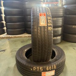 225/60/18 GOOD YEAR 2 TIRES SEMI NEW 