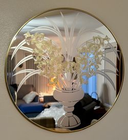 Retro 36 “ In Diameter Mirror