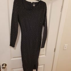 Jennifer Lopez Black Mesh Dress