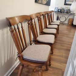 Bent & Bross solid wood dining chairs