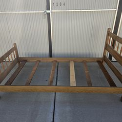 Twin Bed Frame, Solid Wood