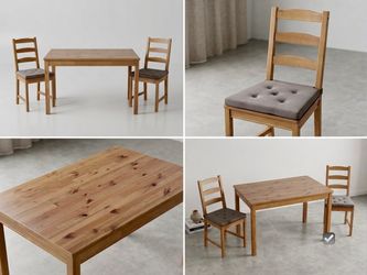 Dinning Table (ikea) + 2 chairs