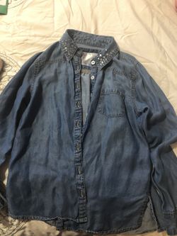 Girls justice jean shirt size 7