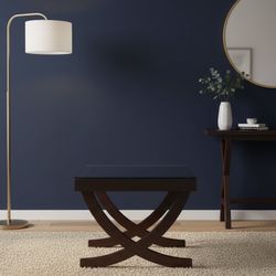 Premium Solid Wood & Glass End Tables