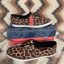 Keds Leopard Print Laceless Slip-On Sneakers – Women’s Size 7