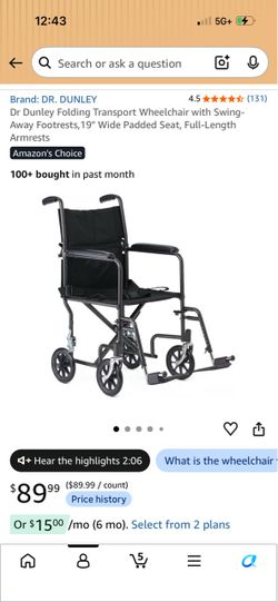 Wheelchair brand new