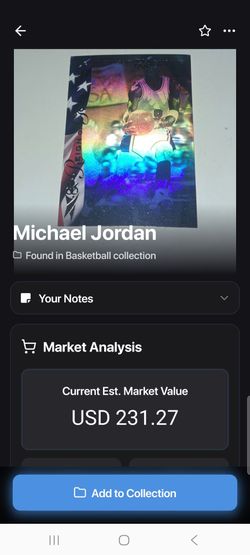 Michael Jordan USA card