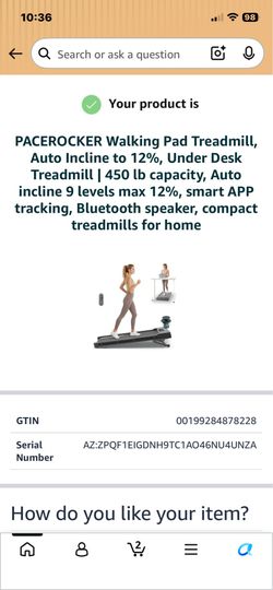New treadmill