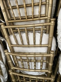 Used Chiavari chairs in gold silver white brown colors available
