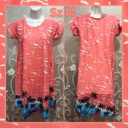 WOMENS TROPICAL HOUSE DRESS SIZE M
