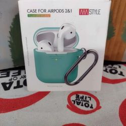 AHA Style AirPods Portable Case Premium Silicone Built-in Dust Cap Cover 