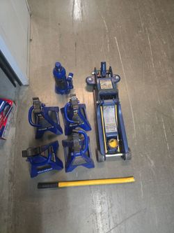 Hydraulic pump, Jack and stands