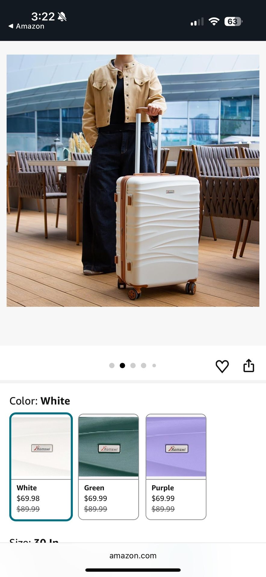 Brand New 30” Expandable Suite case