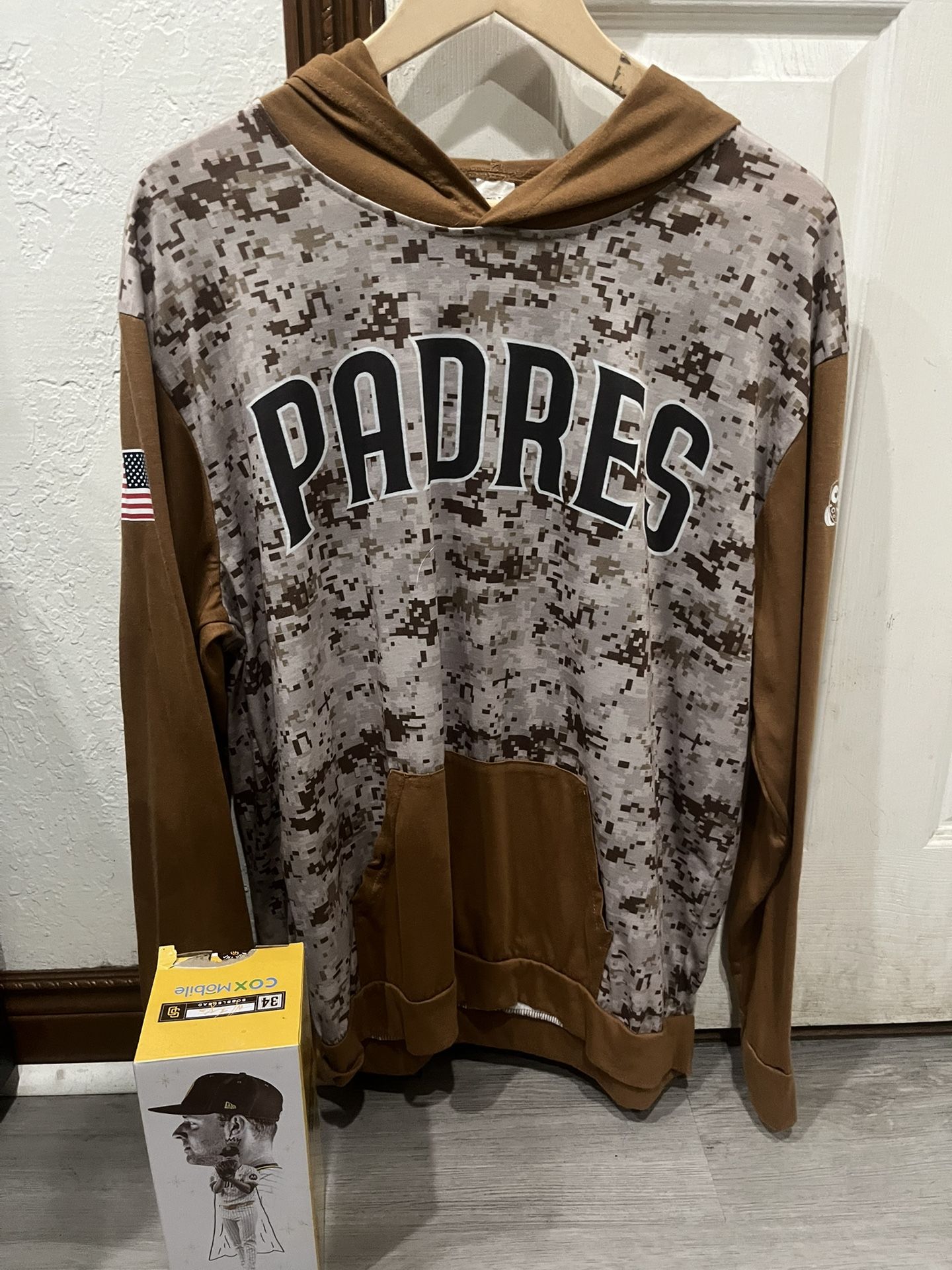 Michael King Padre Bobble Head/Large Camo Padre Giveaway Hoodie