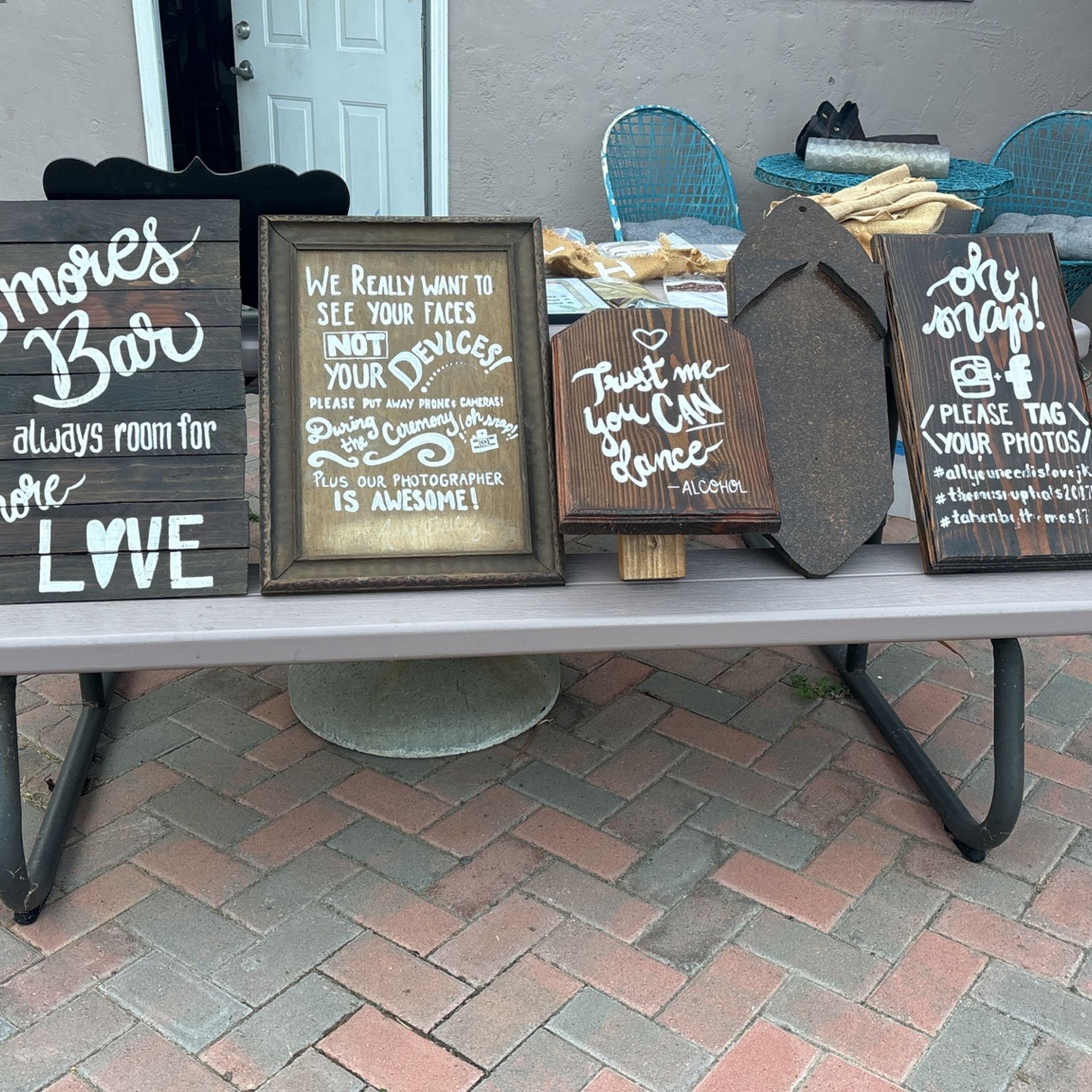 Wedding Signs/Bridal Party Decor/Voltaire candle holders