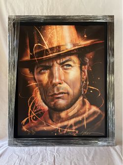 Clint Eastwood Signed Artist Proof On Canvas - Goodreau 2024 - w/ COA