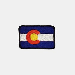 New Colorado Flag Embroidered Patch Sew- On Size: 3" By 2 "