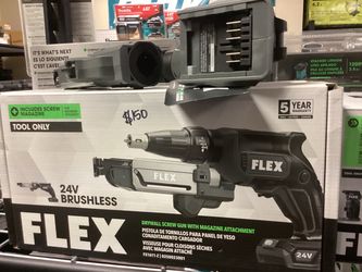 FLEX 24V Brushless Drywall Screw Gun (Tool-Only) $150