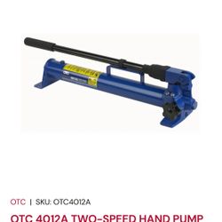 TWO SPEED HAND PUMP