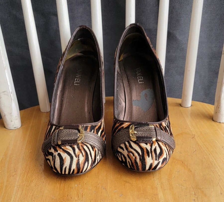 Vaneli Leopard Print Heels