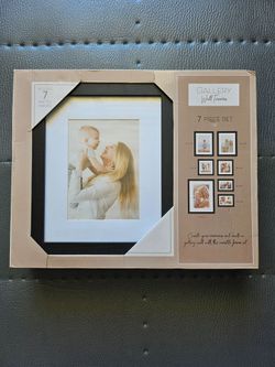 Brand New 7-Piece Gallery Wall Frame Set (Black) - $29 OBO