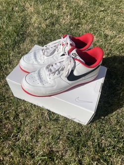 Nike Air Force 1 Custom White And Red Men’s Size 11.5