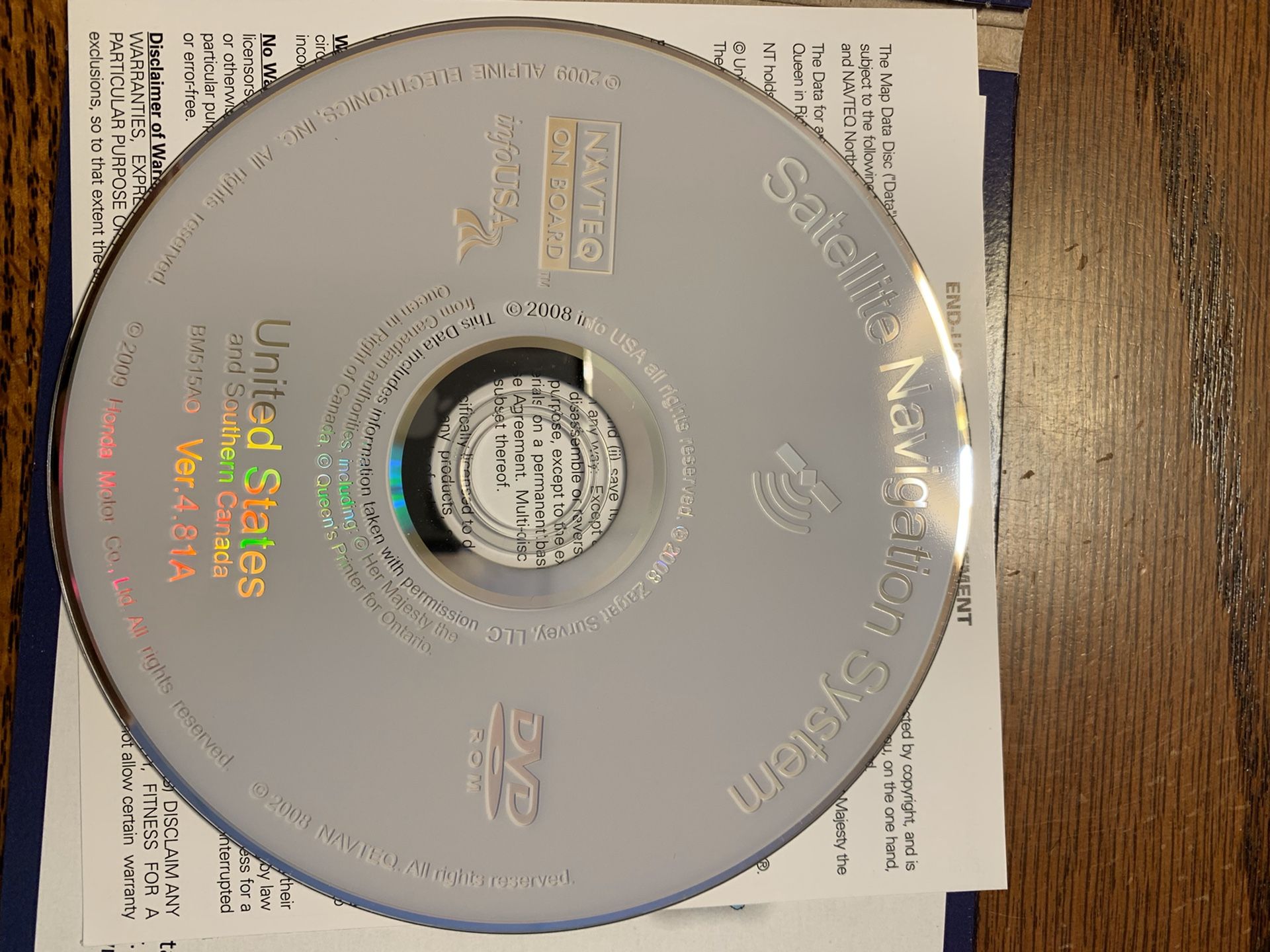 Acura Navigation CD