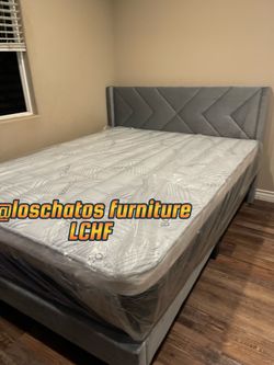 New bed frame and mattress queen size