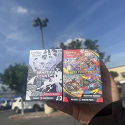 White Flare & Mega Evolution Booster Bundle Brand New 