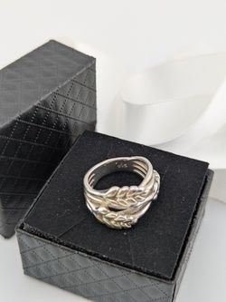 925 Sterling Silver Wheat Ring